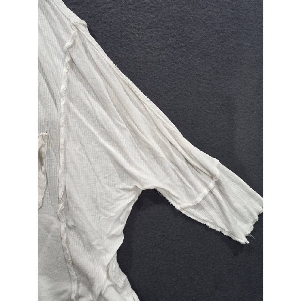 FREE PEOPLE Golden Gate oversized boho top Y2K Tee White/Ivory Medium A008481 - Picture 4 of 8